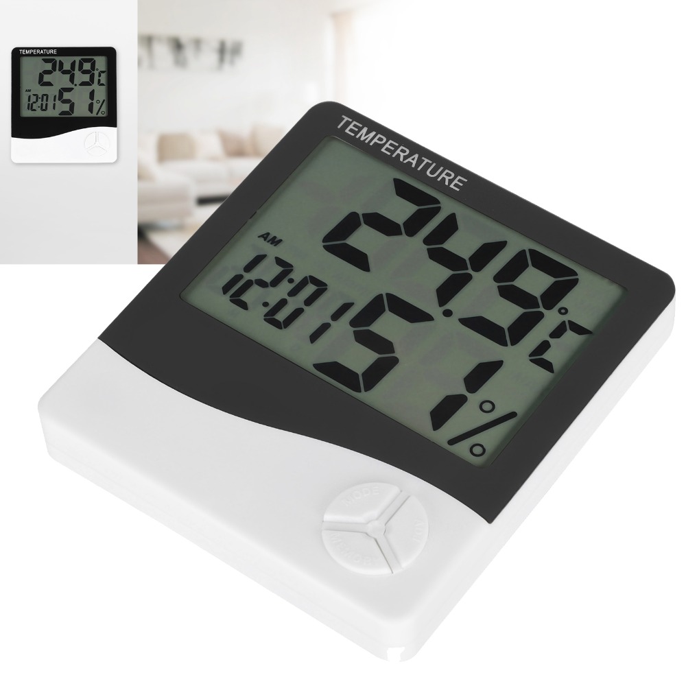 Thermometer Digital - Termómetro de interior com ecrã grande,